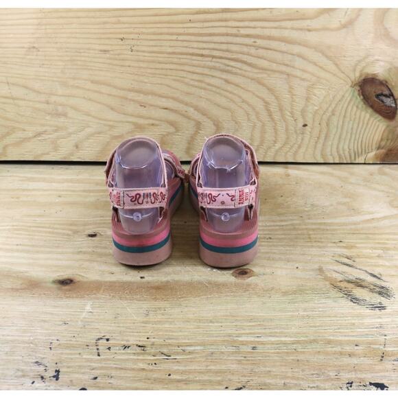 Teva Anna Sui Womens 6 Pink Universal Platform Sandals Lollipop Limited Edition - Picture 3 of 9